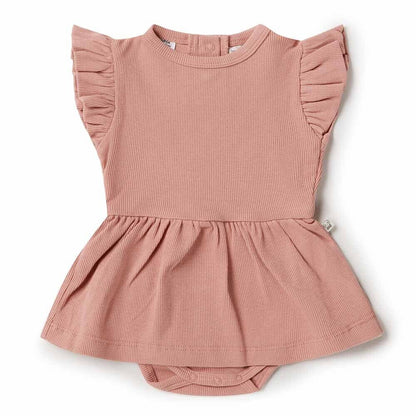 Snuggle Hunny Rose Organic Dress - Aster & Ruby