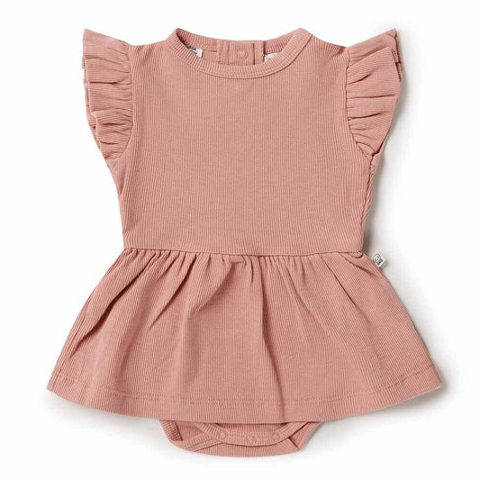 Snuggle Hunny Rose Organic Dress - Aster & Ruby