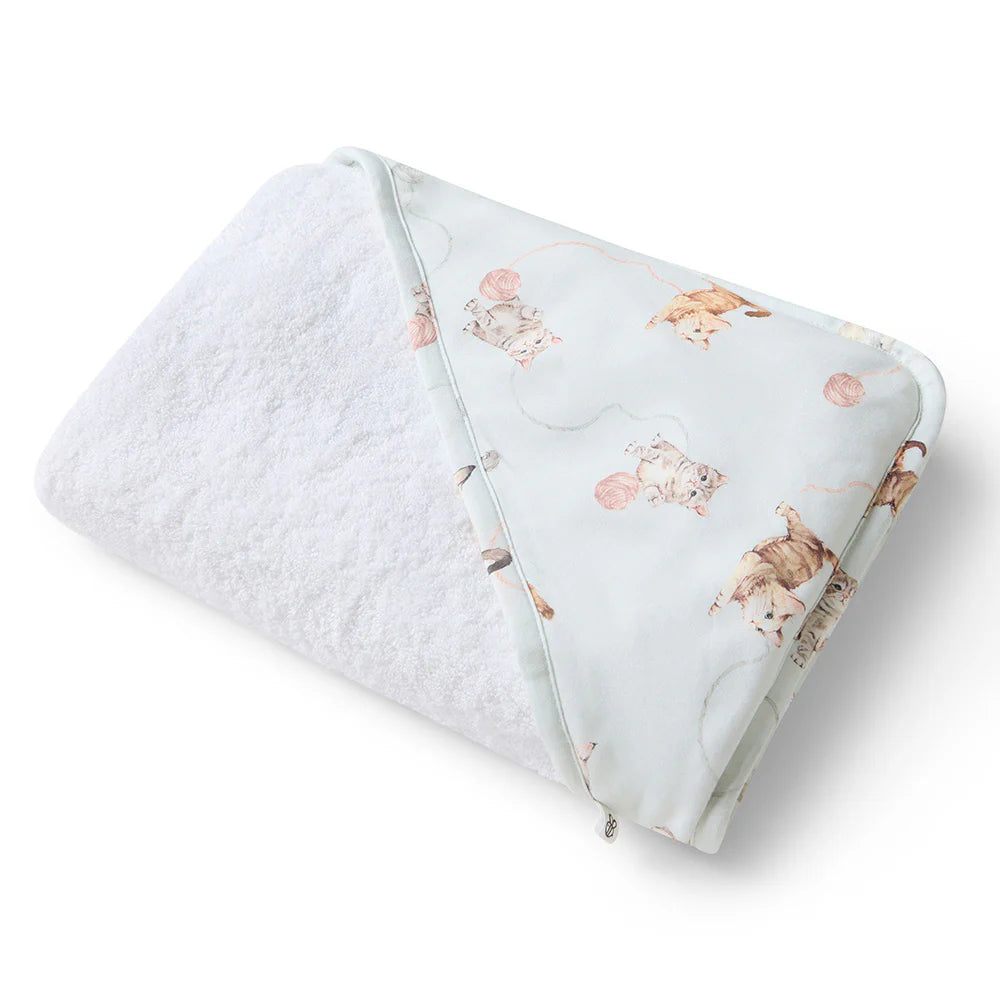 Snuggle Hunny Kids Kittens Organic Hooded Baby Towel | Aster & Ruby