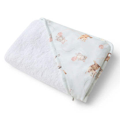 Snuggle Hunny Kids Kittens Organic Hooded Baby Towel | Aster & Ruby