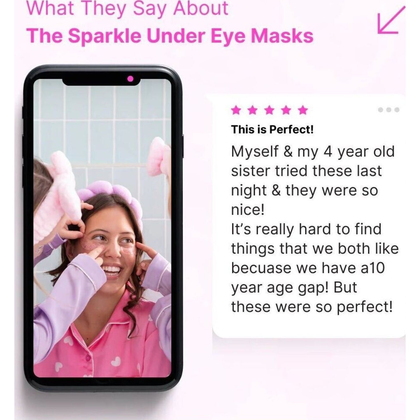 Glitter Girl Sparkle Under Eye Masks | Aster & Ruby