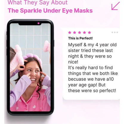 Glitter Girl Sparkle Under Eye Masks | Aster & Ruby