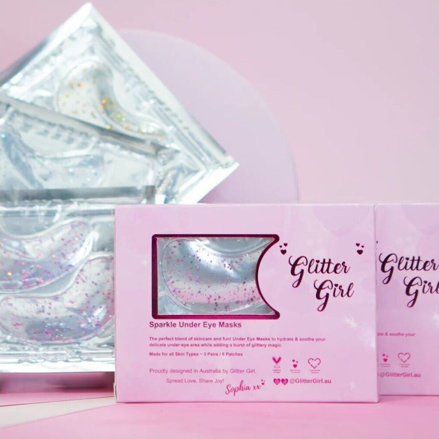 Glitter Girl Sparkle Under Eye Masks | Aster & Ruby