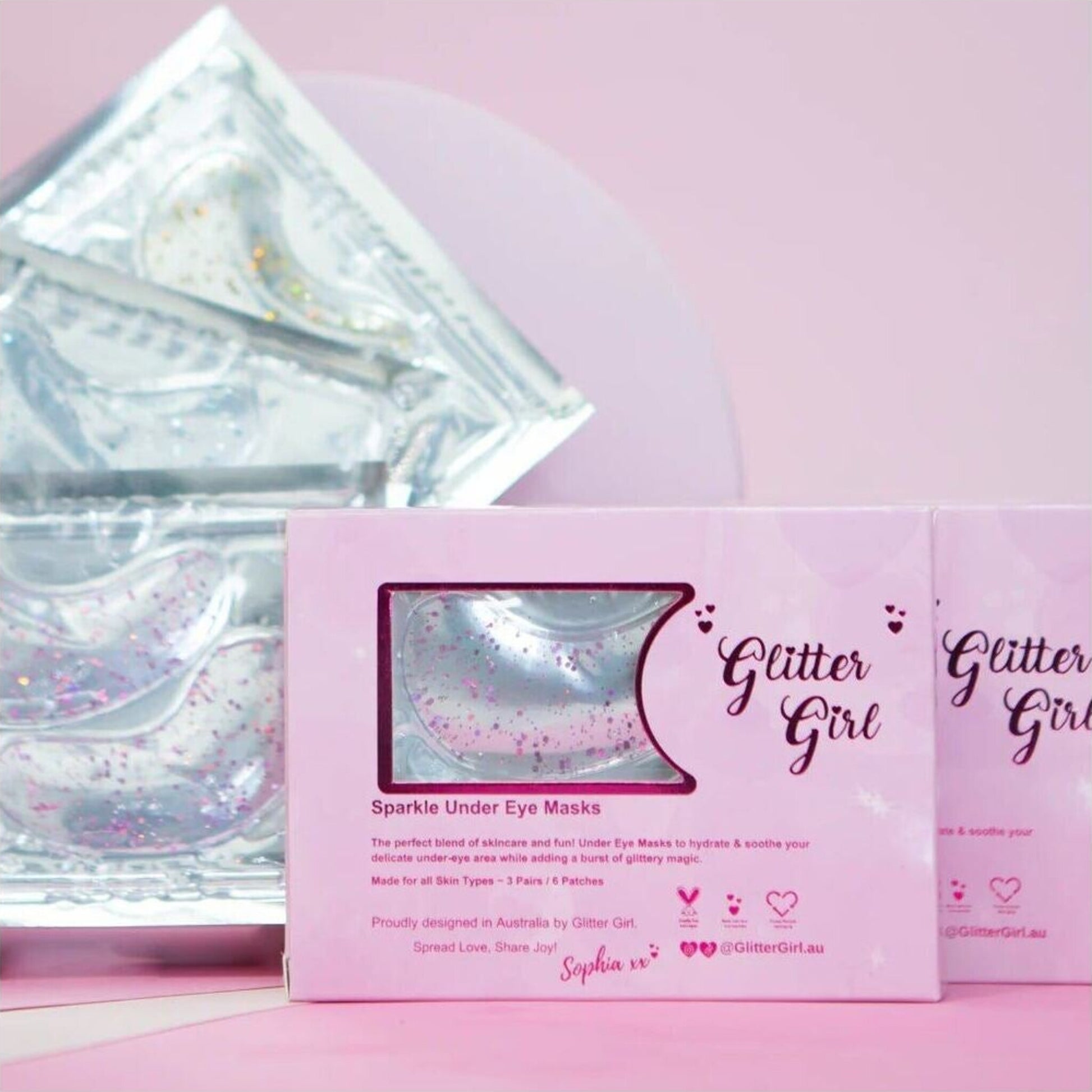 Glitter Girl Sparkle Under Eye Masks | Aster & Ruby