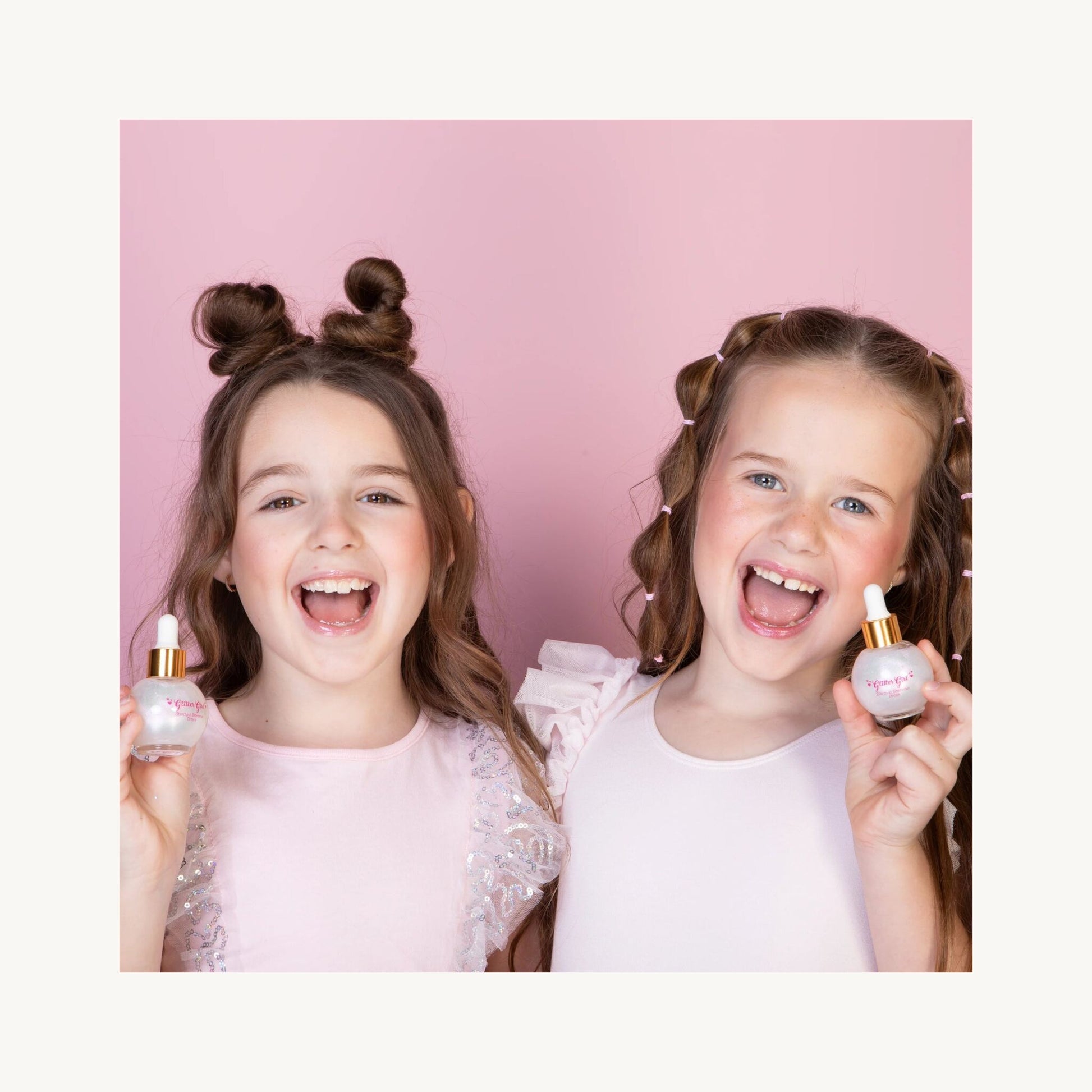 Stardust Shimmer Drops – Pink-Pearl Glow for Face & Body – children's product by Glitter Girl | Aster & Ruby