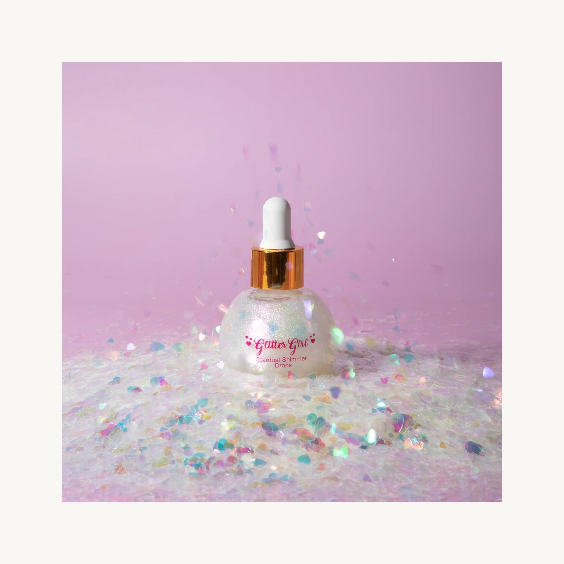 Stardust Shimmer Drops – Pink-Pearl Glow for Face & Body – children's product by Glitter Girl | Aster & Ruby
