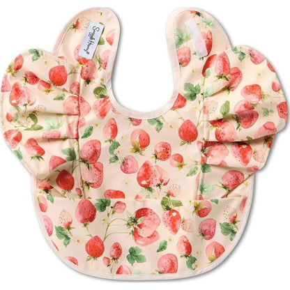 Snuggle Hunny Strawberry Frill Snuggle Bib | Aster & Ruby