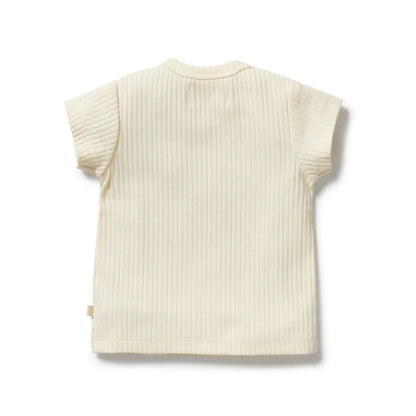 Strawberry Kisses Embroidered Organic Tee - Aster & Ruby