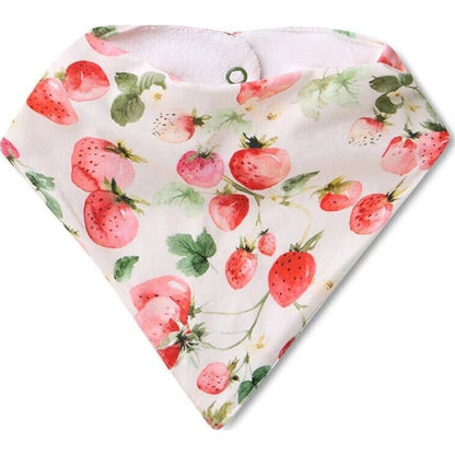 Snuggle Hunny Strawberry Organic Dribble Bib | Aster & Ruby