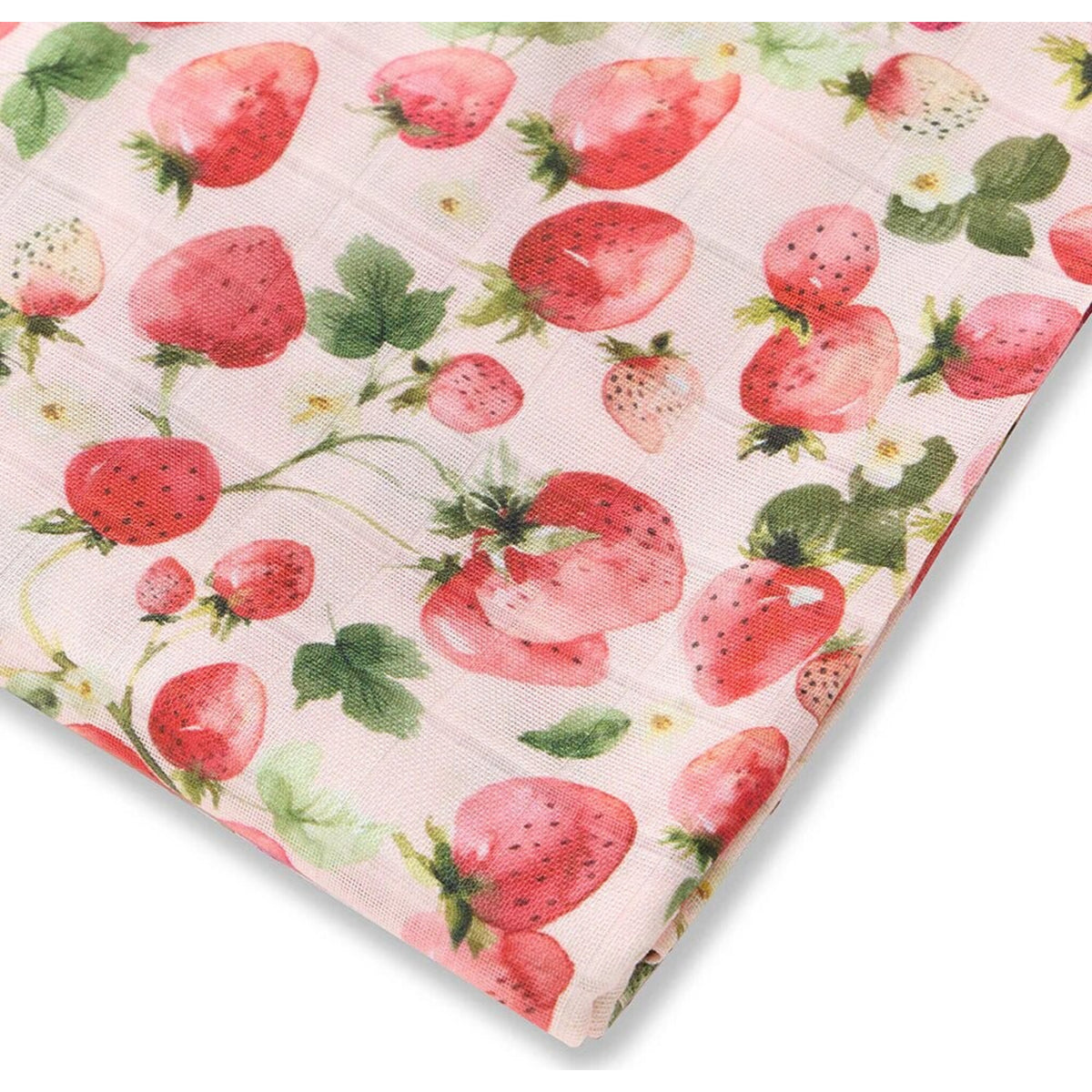 Strawberry Organic Muslin Wrap - Aster & Ruby