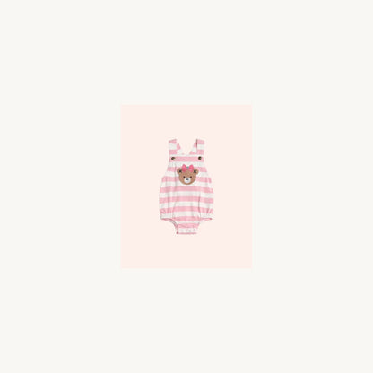 Huxbaby Strawberry Stripe Playsuit | Aster & Ruby