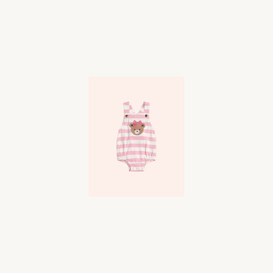 Huxbaby Strawberry Stripe Playsuit | Aster & Ruby