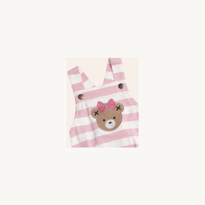 Huxbaby Strawberry Stripe Playsuit | Aster & Ruby
