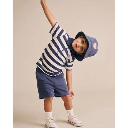 Huxbaby Stripe Polo Tee | Aster & Ruby