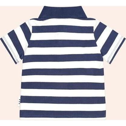 Huxbaby Stripe Polo Tee | Aster & Ruby