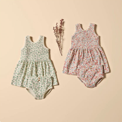 Wilson & Frenchy Summer Bloom Organic Dress Set | Aster & Ruby
