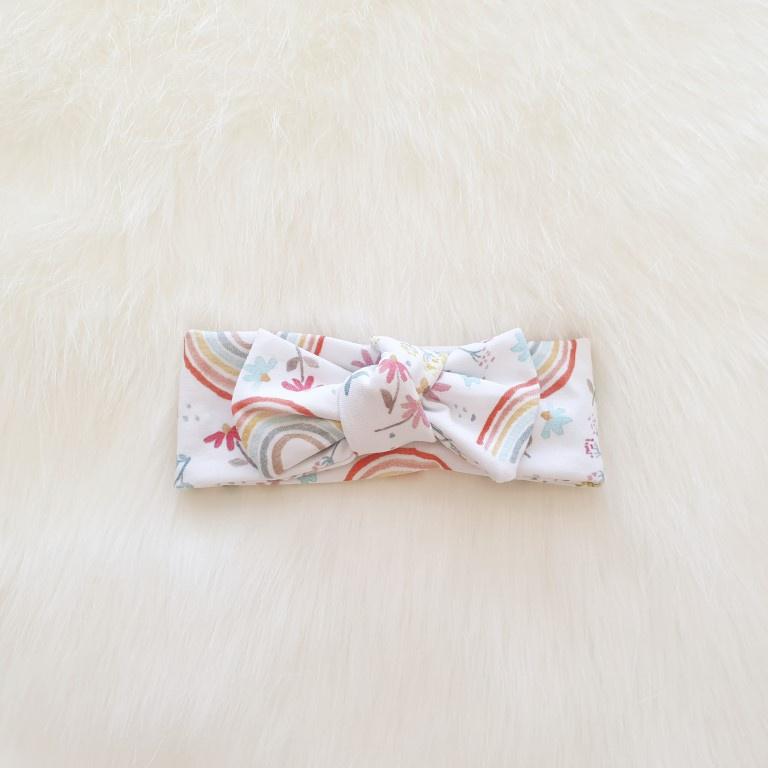 Summer Rainbow Bow Headband-Aster & Ruby