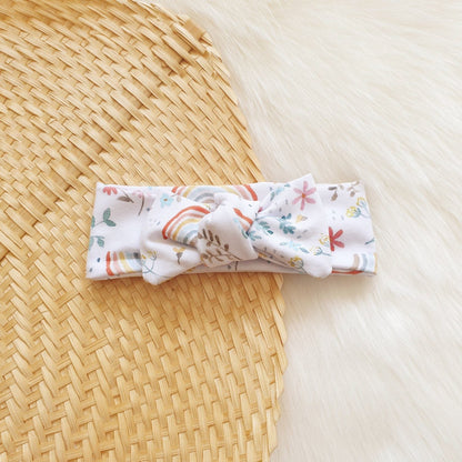 Summer Rainbow Bow Headband-Aster & Ruby