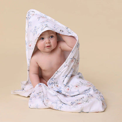 Sweet Swallows Organic Hooded Baby Towel