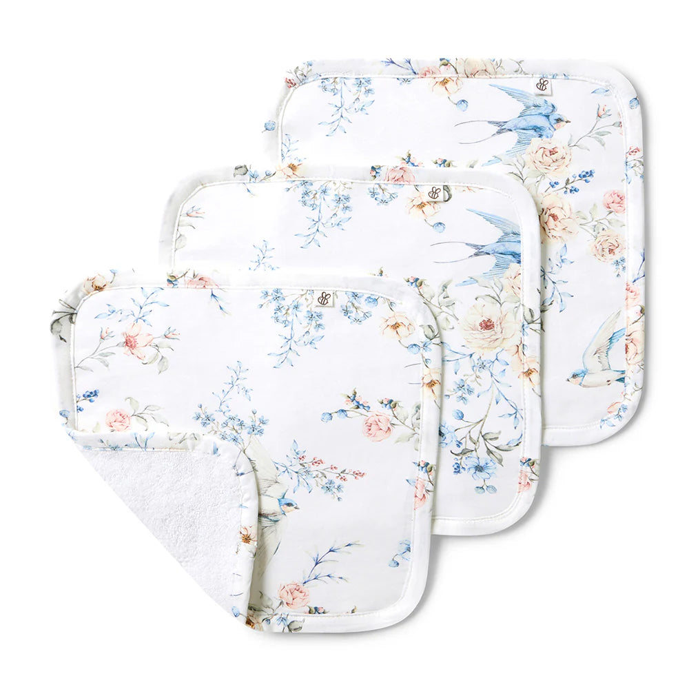 Sweet Swallows Organic Wash Cloths 3 Pack