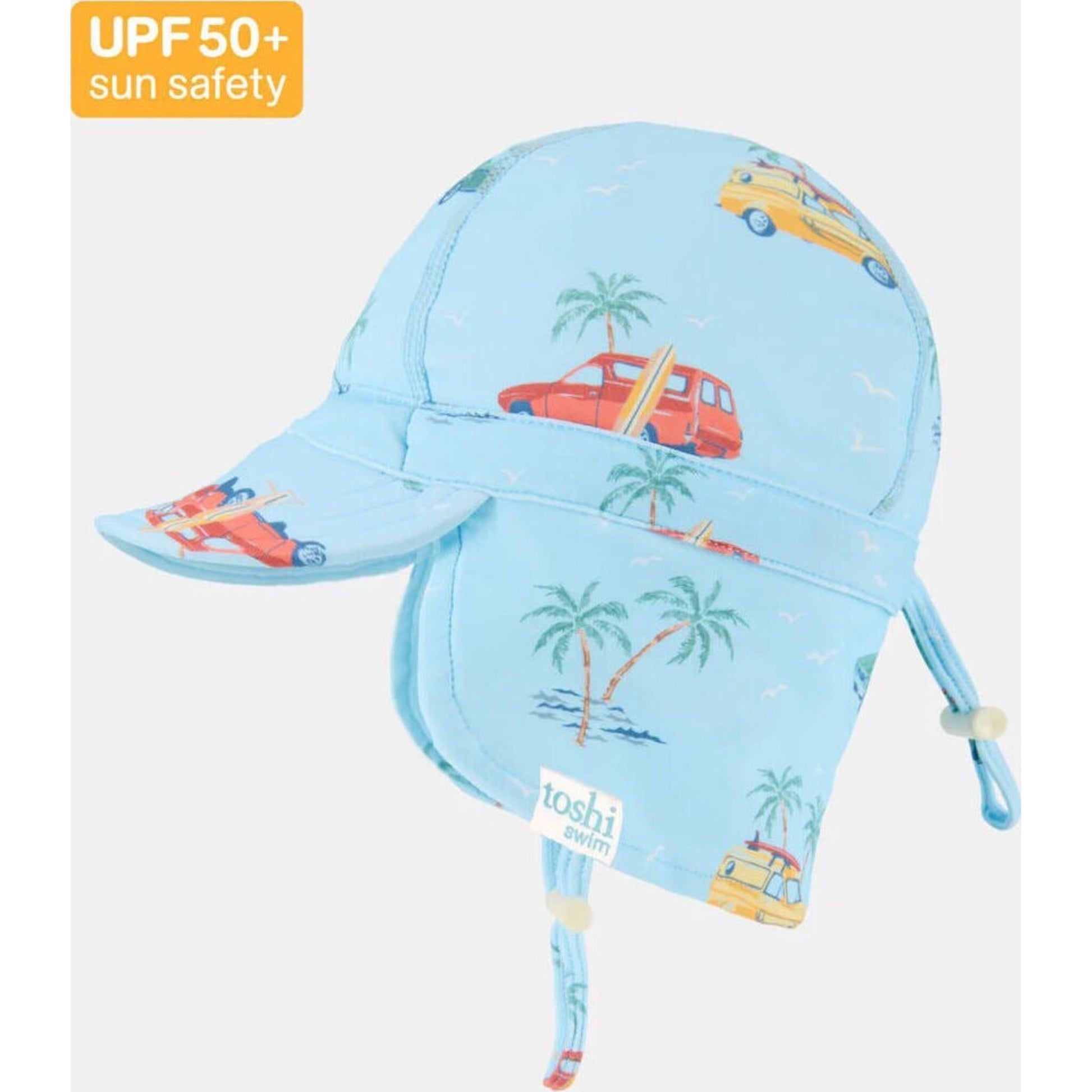 Toshi Swim Flap Cap Paradise Swell Seekers Sky | Aster & Ruby