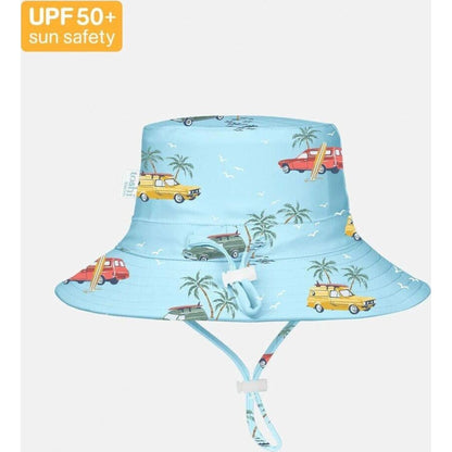 Toshi Swim Sunhat Paradise Swell Seekers Sky | Aster & Ruby
