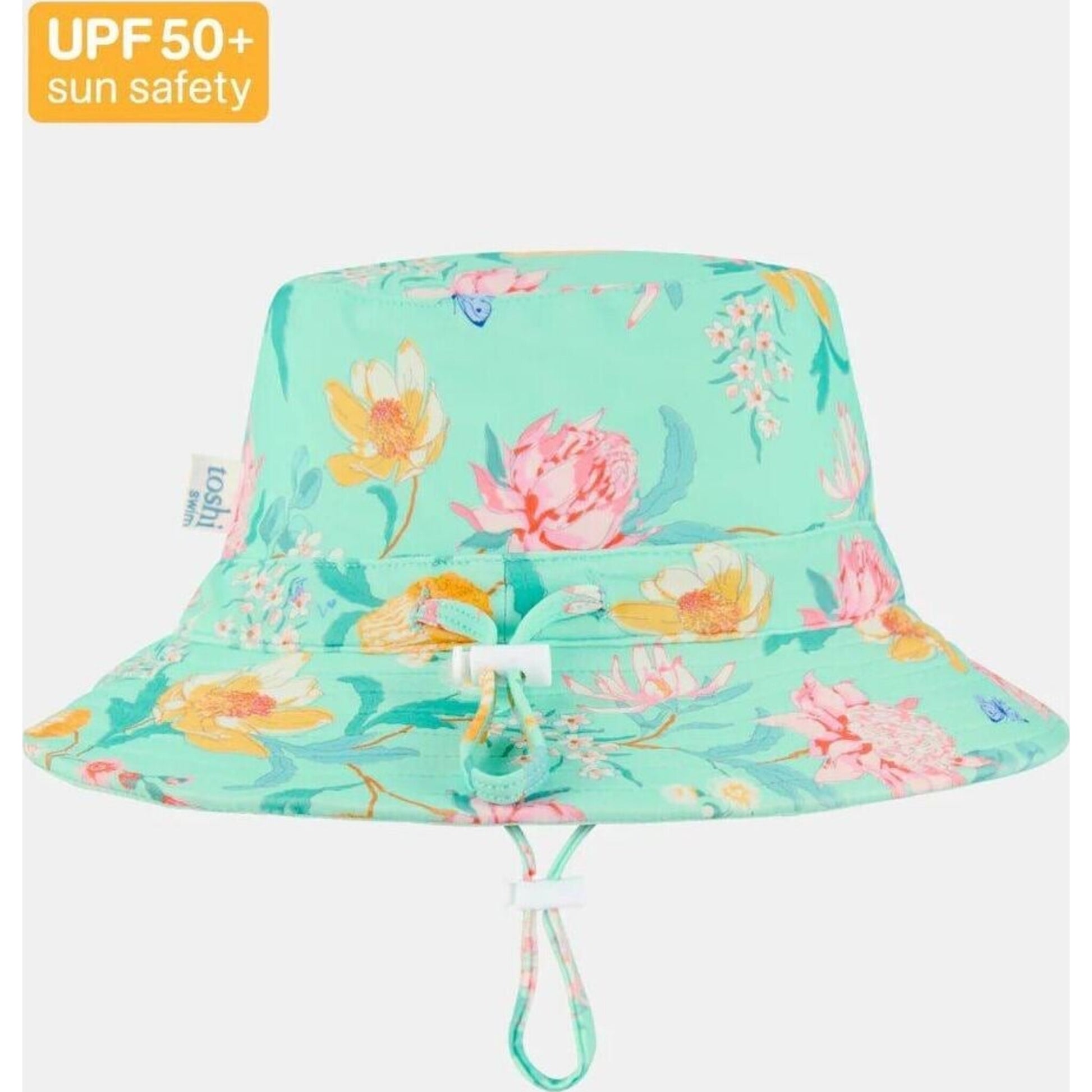 Toshi Swim Sunhat Paradise Waratah Mint | Aster & Ruby