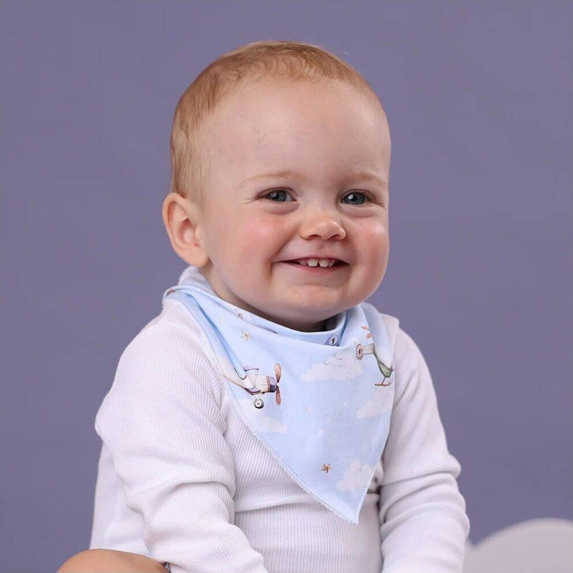 Snuggle Hunny Taking Flight Organic Dribble Bib | Aster & Ruby