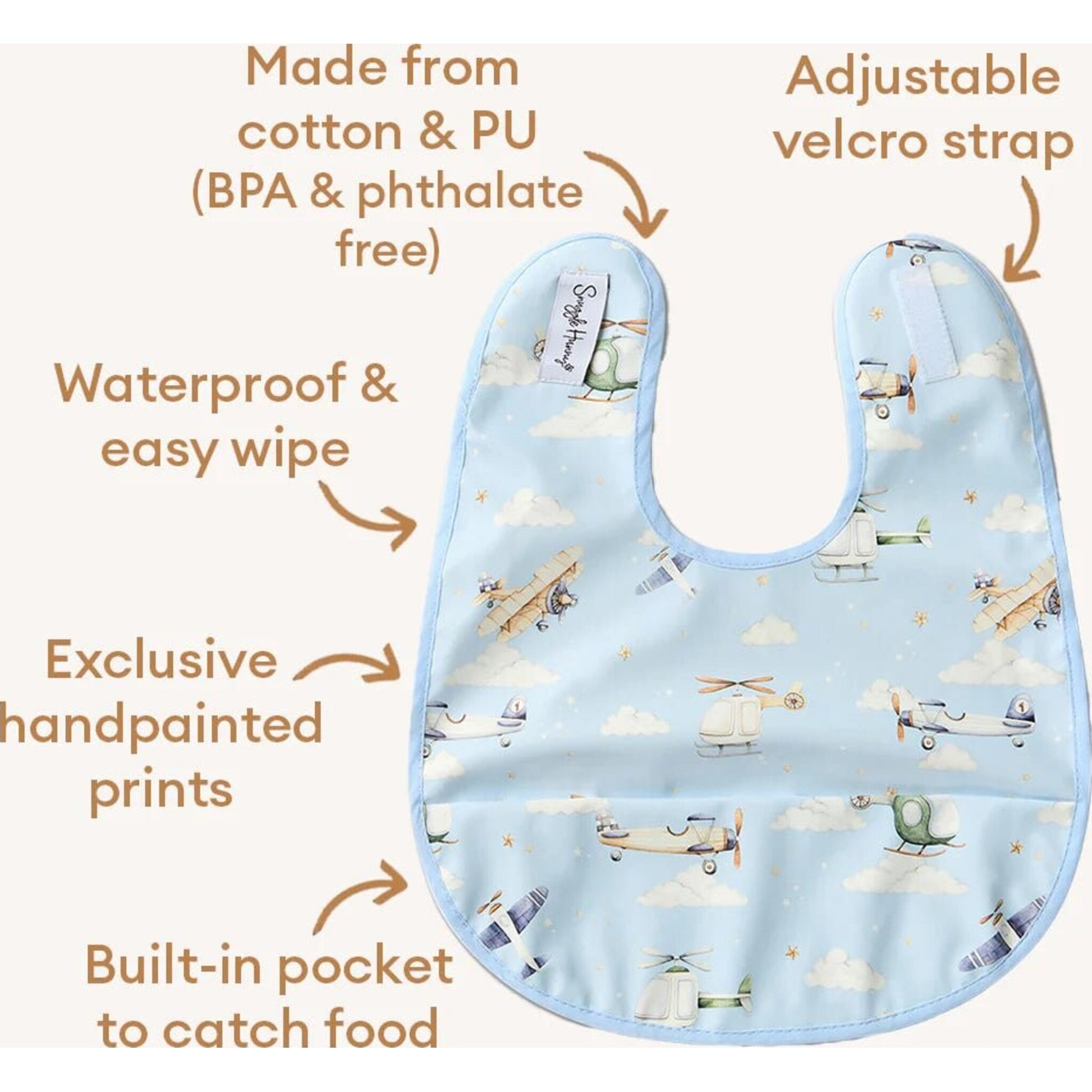 Snuggle Hunny Taking Flight Snuggle Bib | Aster & Ruby