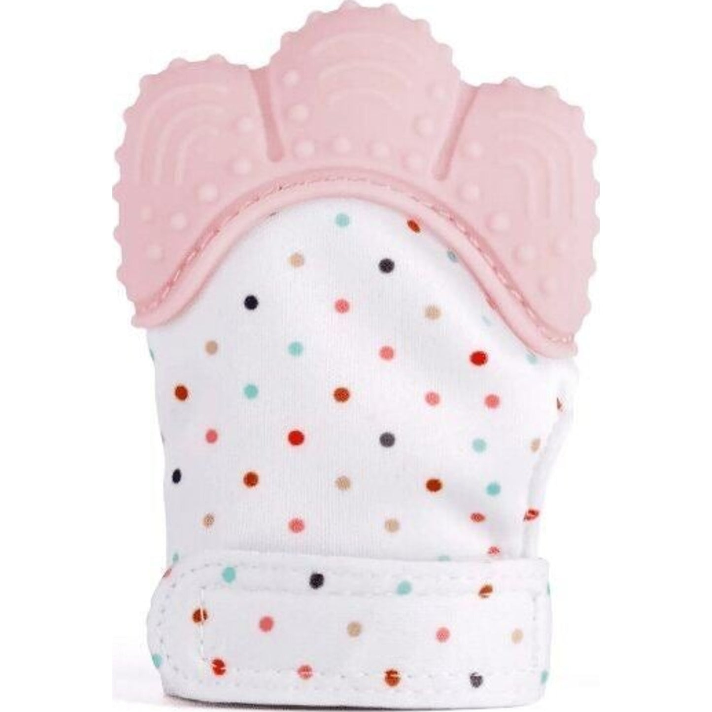 Zebra Babies Teething Mitten Glove Rose Quartz | Aster & Ruby