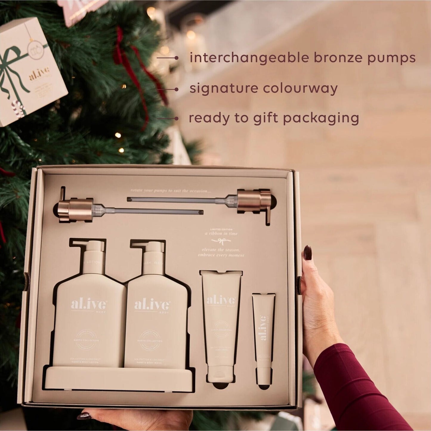 Al.ive Body The Icon Gift Set Sea Cotton & Coconut | Aster & Ruby