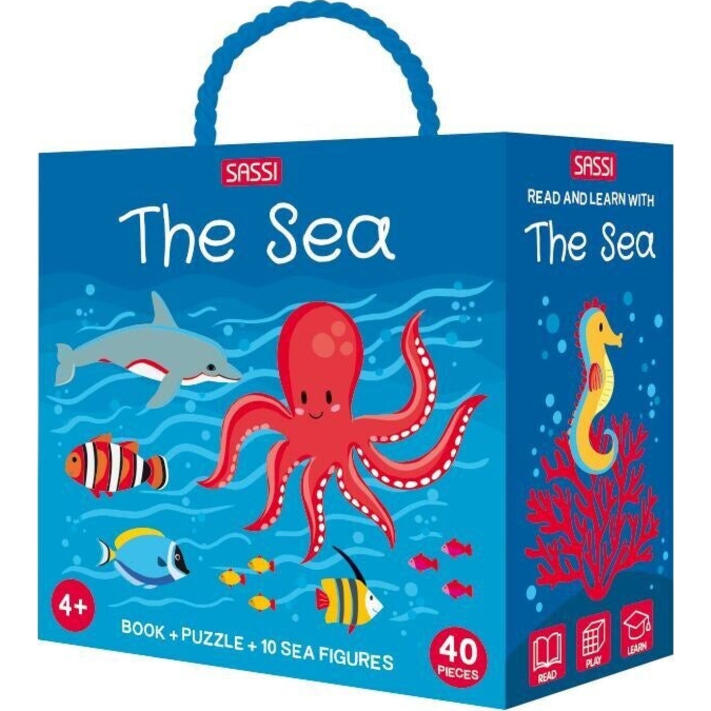 Sassi The Sea 3D Puzzle & Learning Book Set | Aster & Ruby