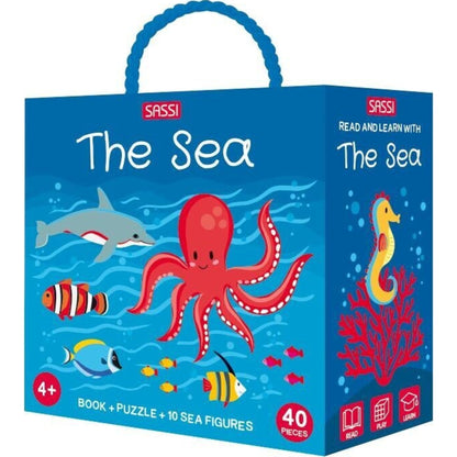 Sassi The Sea 3D Puzzle & Learning Book Set | Aster & Ruby