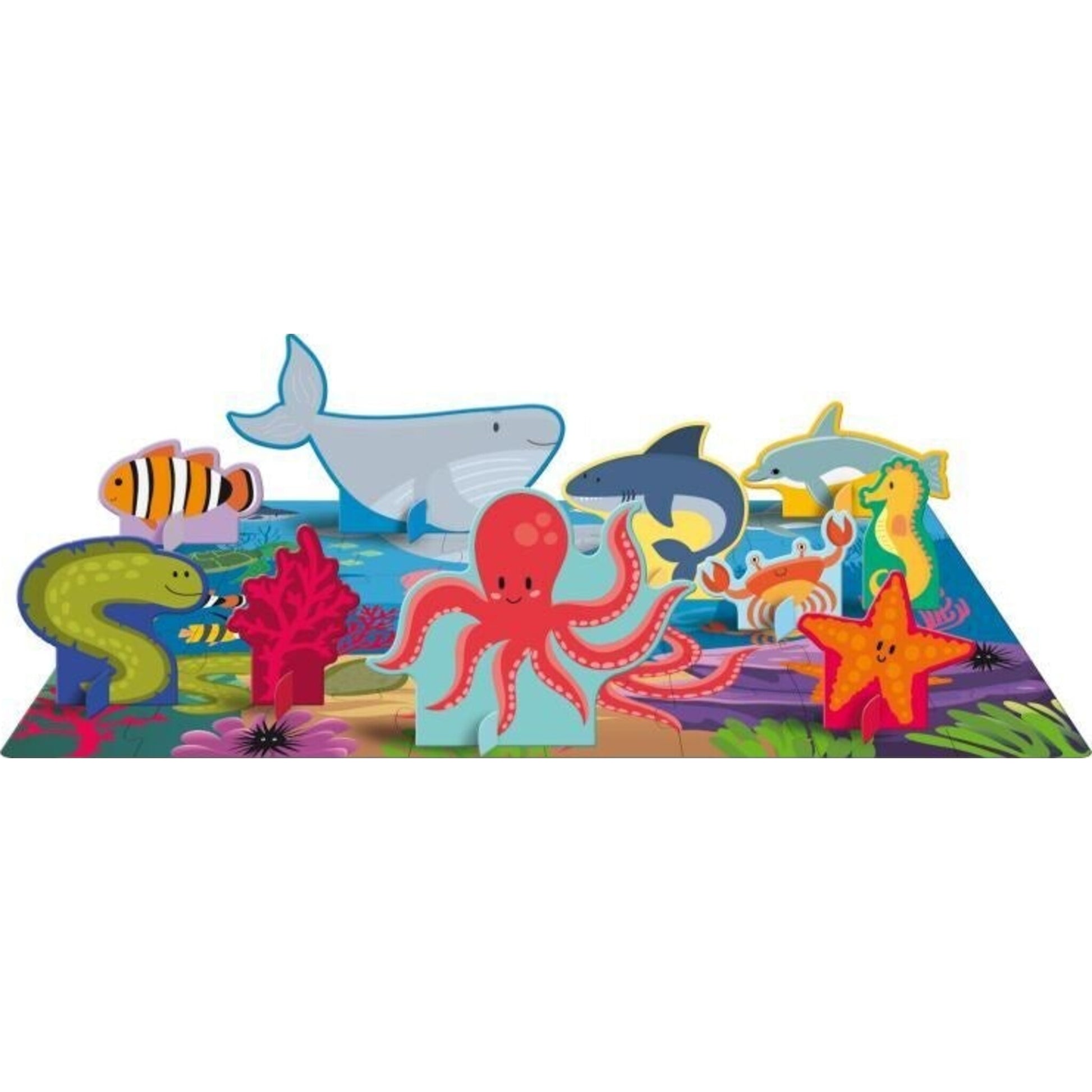 Sassi The Sea 3D Puzzle & Learning Book Set | Aster & Ruby