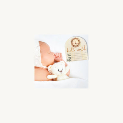 Timber Tinkers Timber Tinkers Hello World Lion Wooden Arch | Aster & Ruby