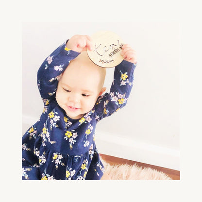 Timber Tinkers Timber Tinkers Scandi Milestone Wood Discs | Aster & Ruby