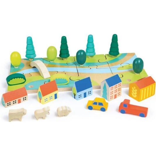 Mentari Tiny Town Jigsaw | Aster & Ruby