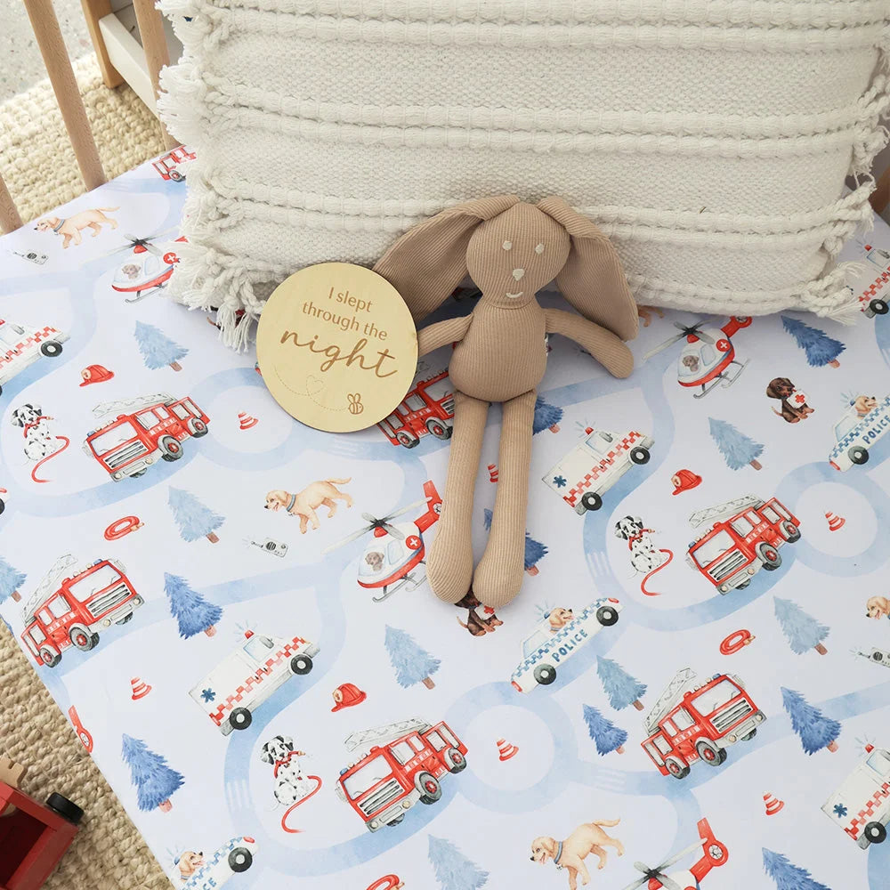 To The Rescue Organic Fitted Cot Sheet