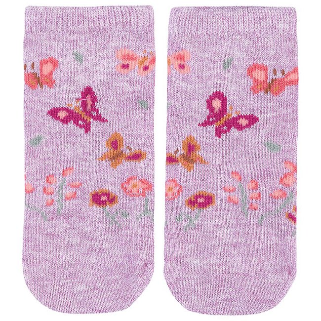 Toshi Organic Baby Socks Jaquard Lavandula-Aster & Ruby