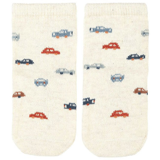 Toshi Organic Baby Socks Jaquard Speedie-Aster & Ruby