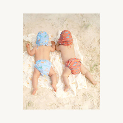 Toshi Toshi Swim Baby Flap Cap Classic - Surfs Up | Aster & Ruby