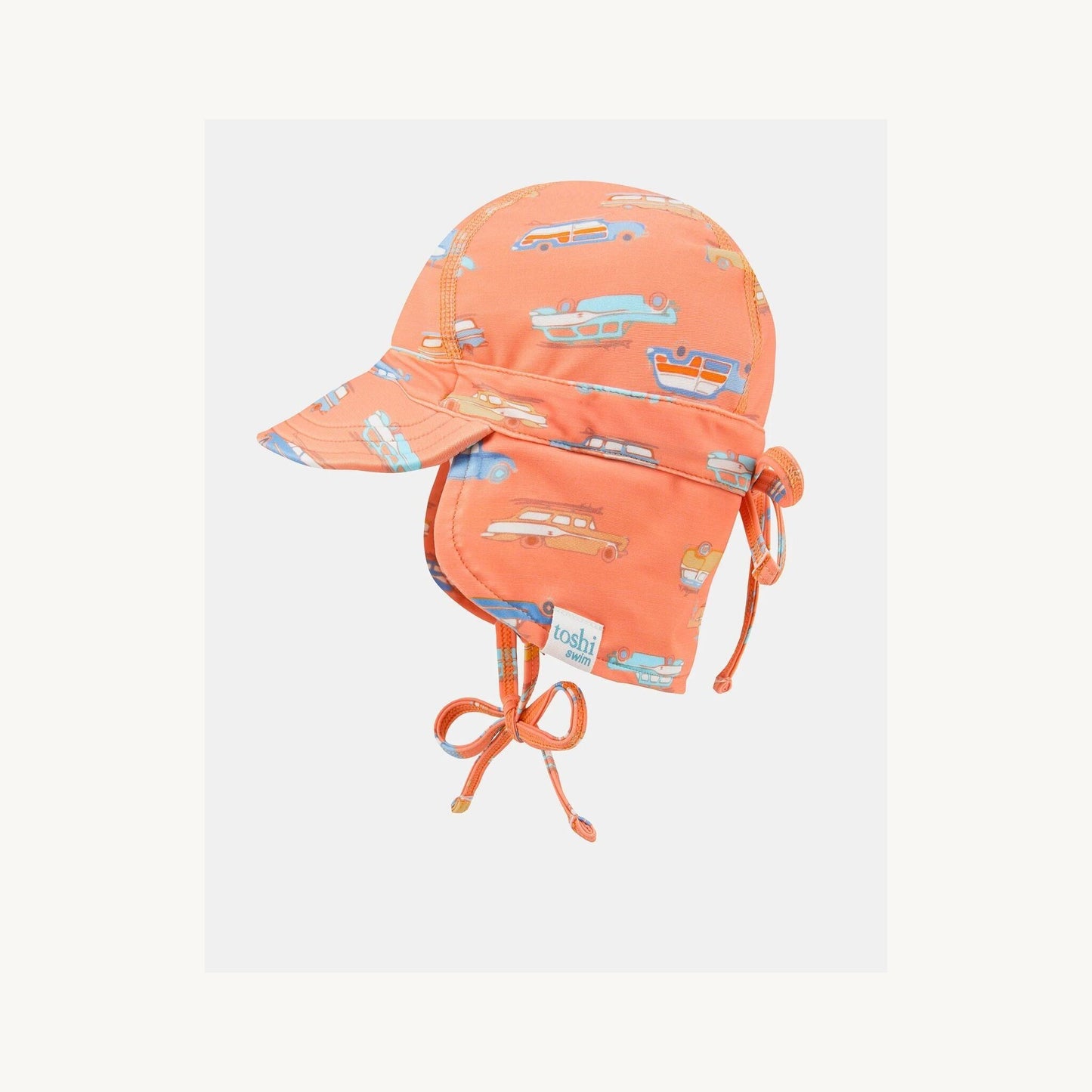 Toshi Toshi Swim Baby Flap Cap Classic - Surfs Up | Aster & Ruby