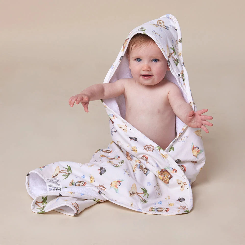 Treasure Island Organic Hooded Baby Towel