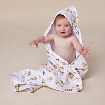 Treasure Island Organic Hooded Baby Towel
