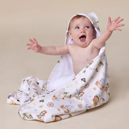 Treasure Island Organic Hooded Baby Towel