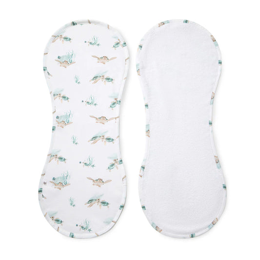 Organic Cotton Burp Cloth Turtle