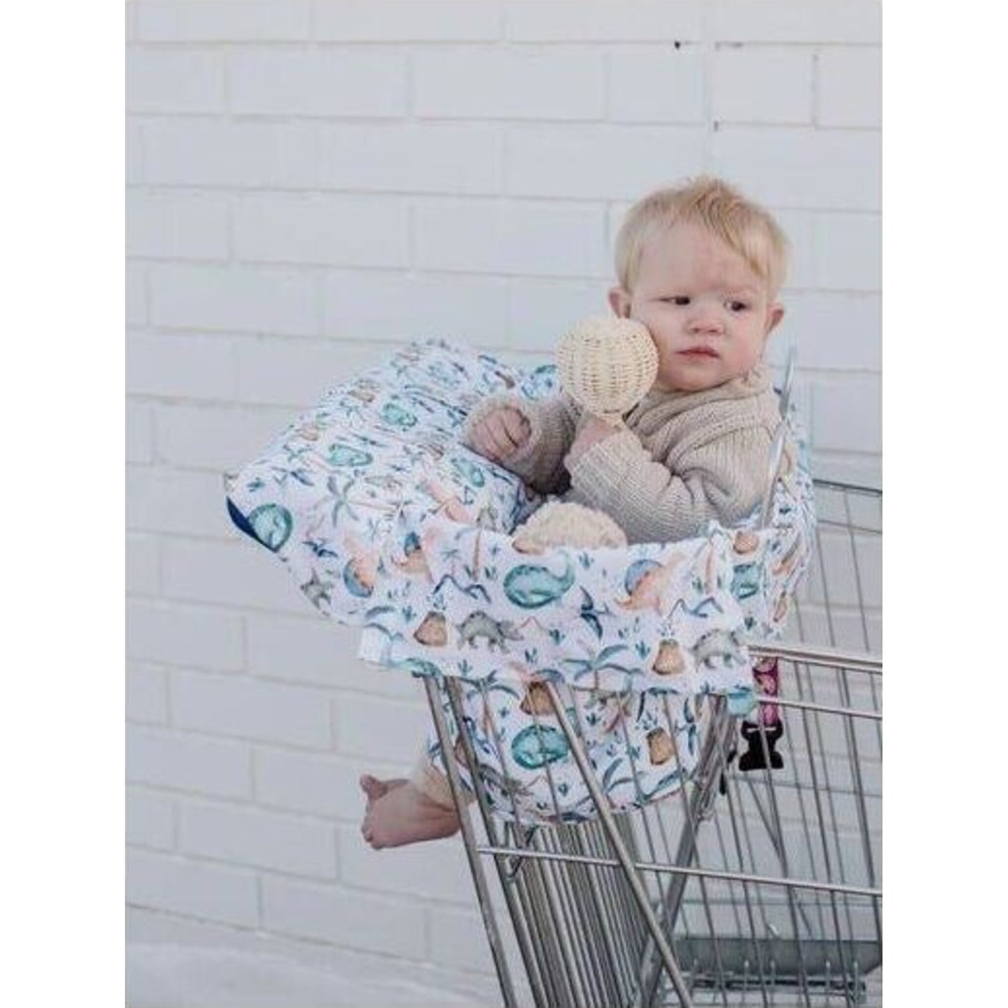 Bambella Designs Universal Padded Trolley Liner Wild Dinosaurs | Aster & Ruby