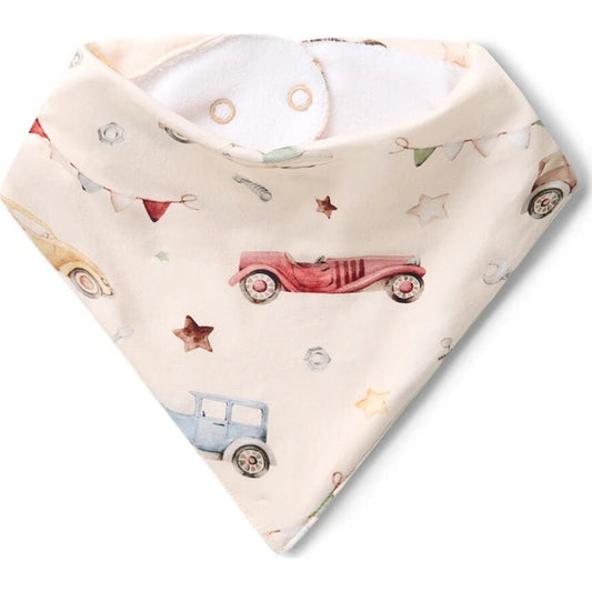 Snuggle Hunny Vintage Cars Organic Dribble Bib | Aster & Ruby