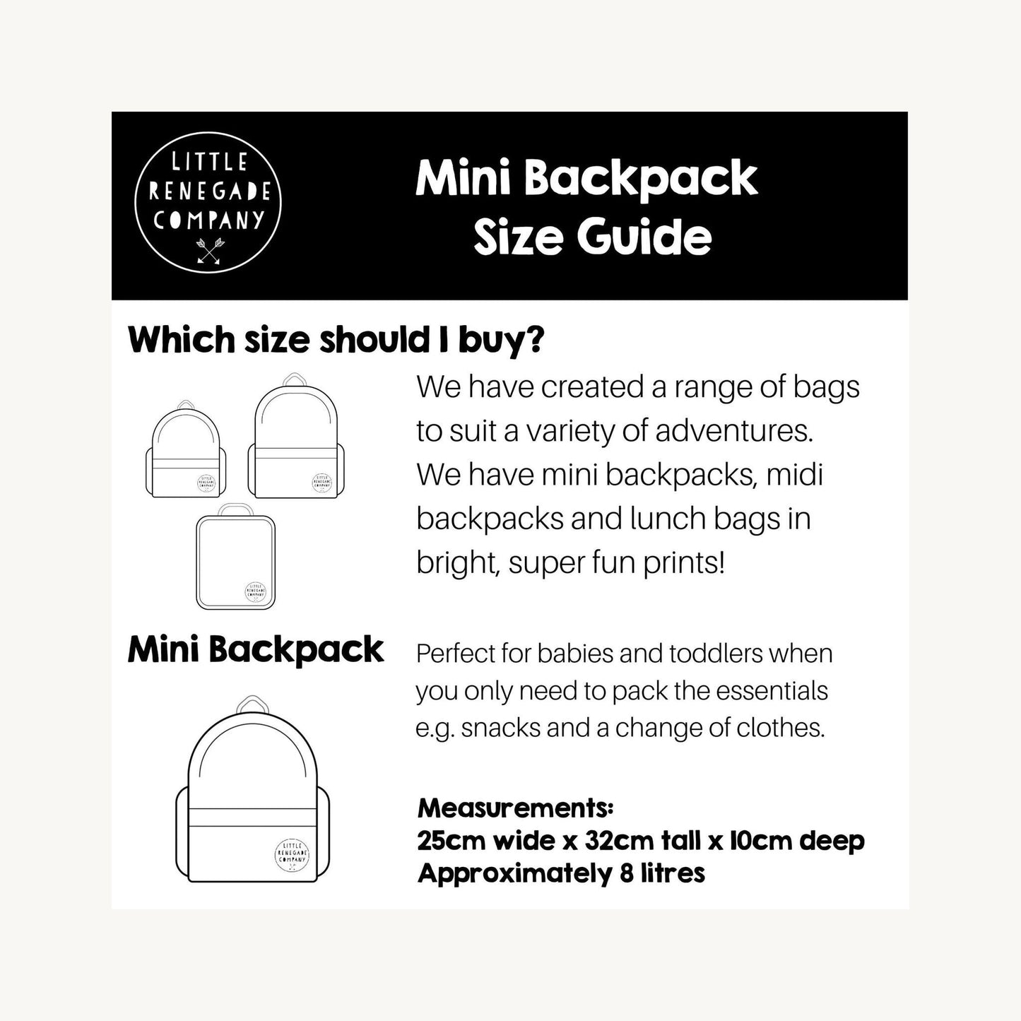 Little Renegade Company Wild Mini Backpack | Aster & Ruby