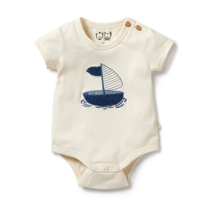 Wilson & Frenchy Organic Bodysuit - Nautical - Aster & Ruby